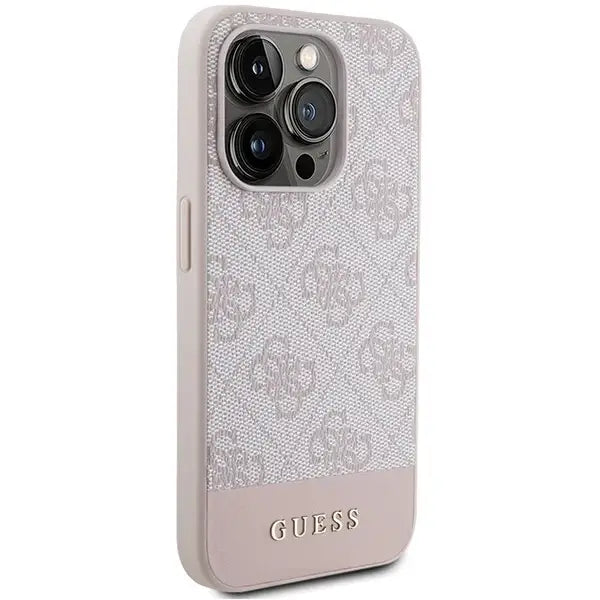 Guess 4G Stripe Collection case for iPhone 15 Pro - pink - Cell phone cases and covers<<<HurtelXML