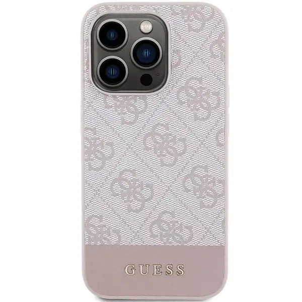 Guess 4G Stripe Collection case for iPhone 15 Pro - pink - Cell phone cases and covers<<<HurtelXML