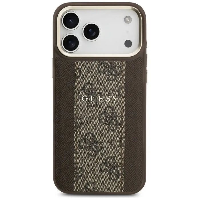 Guess 4G Stripe MagSafe case for iPhone 17 Pro Max - brown - Cell phone cases and covers<<<HurtelXML