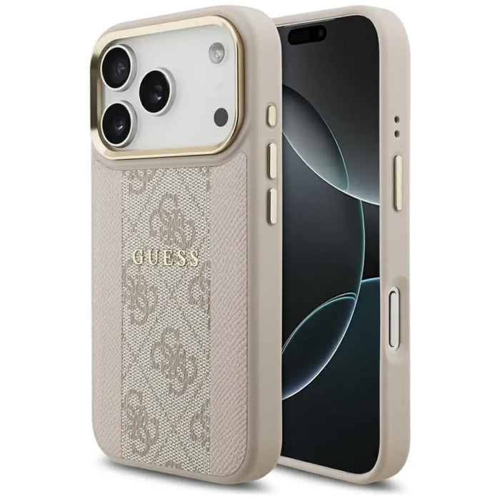 Guess 4G Stripe MagSafe Case for iPhone 17 Pro - Pink - Cell phone cases and covers<<<HurtelXML