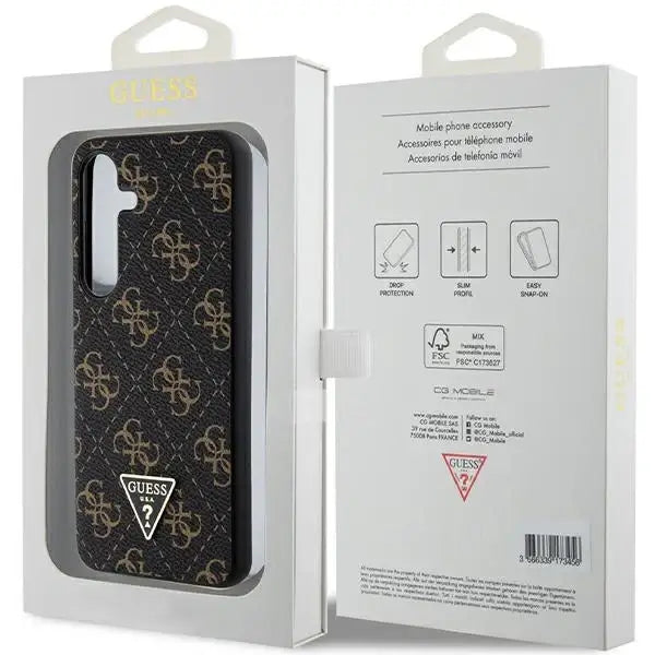 Guess 4G Triangle case for Samsung Galaxy S24+ - black - Cell phone cases and covers<<<HurtelXML