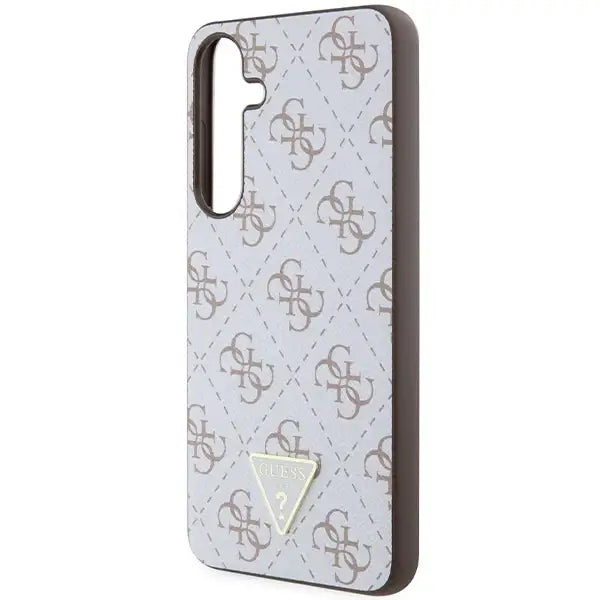 Guess 4G Triangle case for Samsung Galaxy S24+ - white - Cell phone cases and covers<<<HurtelXML