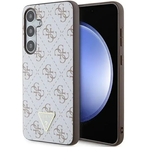 Guess 4G Triangle case for Samsung Galaxy S24+ - white - Cell phone cases and covers<<<HurtelXML