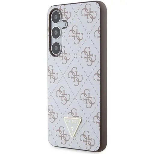 Guess 4G Triangle case for Samsung Galaxy S24+ - white - Cell phone cases and covers<<<HurtelXML