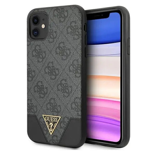 Guess 4G Triangle Collection case for iPhone 11 6.1’’ / Xr - gray - Cell phone cases and covers<<<HurtelXML