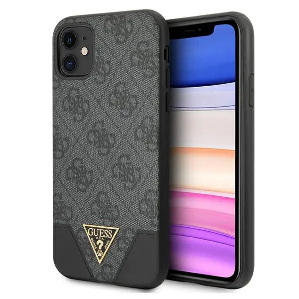 Guess 4G Triangle Collection case for iPhone 11 6.1’’ / Xr - gray - Cell phone cases and covers<<<HurtelXML