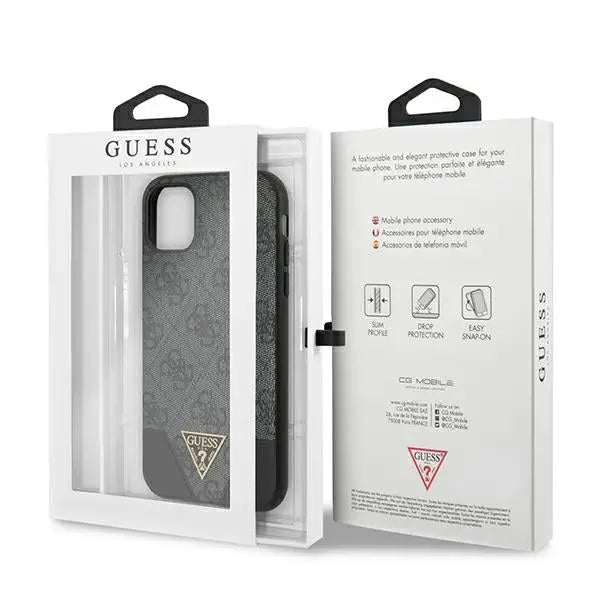 Guess 4G Triangle Collection case for iPhone 11 6.1’’ / Xr - gray - Cell phone cases and covers<<<HurtelXML