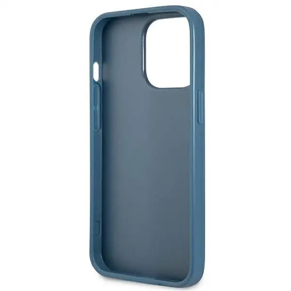 Guess 4G Triangle Logo Cardslot Case for iPhone 13 Pro / 13 - Blue - Cell phone cases and covers<<<HurtelXML