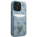 Guess 4G Triangle Logo Cardslot Case for iPhone 13 Pro / 13 - Blue - Cell phone cases and covers<<<HurtelXML