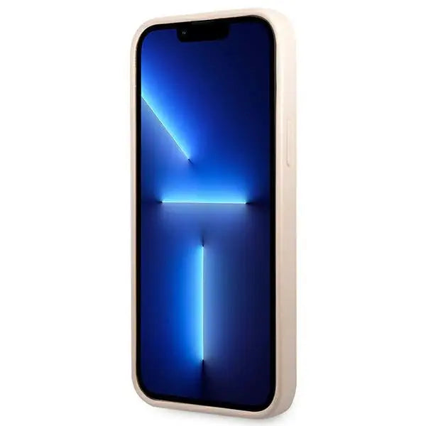 Guess 4G Triangle Logo Cardslot case for iPhone 13 Pro Max - pink - Cell phone cases and covers<<<HurtelXML