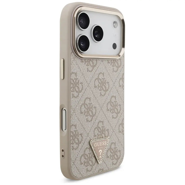 Guess 4G Triangle Logo MagSafe Case for iPhone 17 Pro - Rose Gold - Cell phone cases and covers<<<HurtelXML