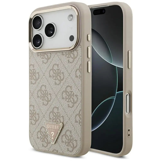 Guess 4G Triangle Logo MagSafe Case for iPhone 17 Pro - Rose Gold - Cell phone cases and covers<<<HurtelXML