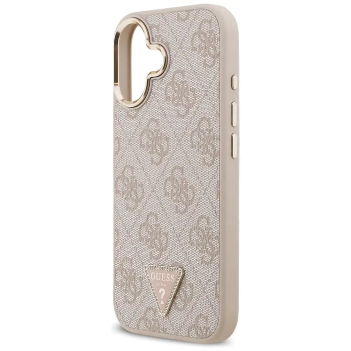 Guess 4G Triangle Logo MagSafe Case for iPhone 17 - Rose Gold - Cell phone cases and covers<<<HurtelXML