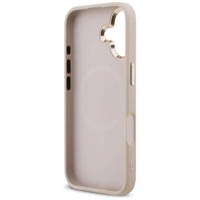 Guess 4G Triangle Logo MagSafe Case for iPhone 17 - Rose Gold - Cell phone cases and covers<<<HurtelXML