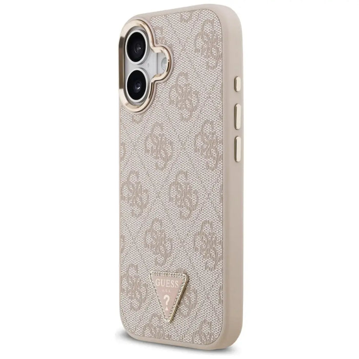 Guess 4G Triangle Logo MagSafe Case for iPhone 17 - Rose Gold - Cell phone cases and covers<<<HurtelXML