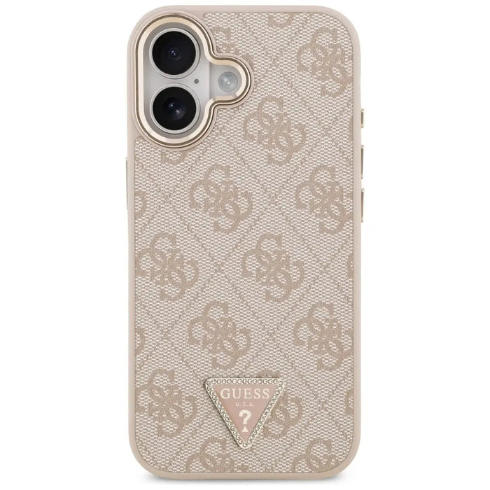 Guess 4G Triangle Logo MagSafe Case for iPhone 17 - Rose Gold - Cell phone cases and covers<<<HurtelXML