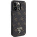 Guess 4G Triangle Metal Logo case for iPhone 14 Pro - black - Cell phone cases and covers<<<HurtelXML