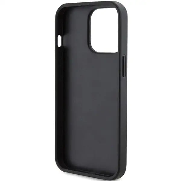 Guess 4G Triangle Metal Logo case for iPhone 15 Pro - black - Cell phone cases and covers<<<HurtelXML