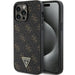 Guess 4G Triangle Metal Logo case for iPhone 15 Pro - black - Cell phone cases and covers<<<HurtelXML