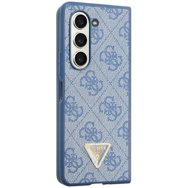 Guess 4G Triangle Strass Case for Samsung Galaxy Z Fold 5 - Blue - Cell phone cases and covers<<<HurtelXML