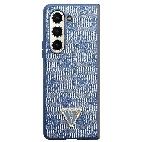 Guess 4G Triangle Strass Case for Samsung Galaxy Z Fold 5 - Blue - Cell phone cases and covers<<<HurtelXML