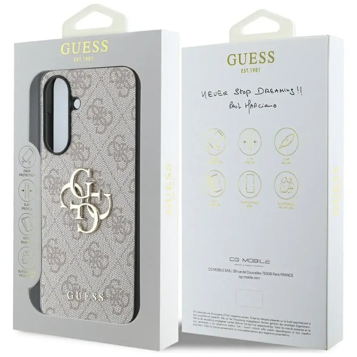 Guess Big 4G Logo Classic Logo Case for Samsung Galaxy A56 - Pink - Cell phone cases and covers<<<HurtelXML