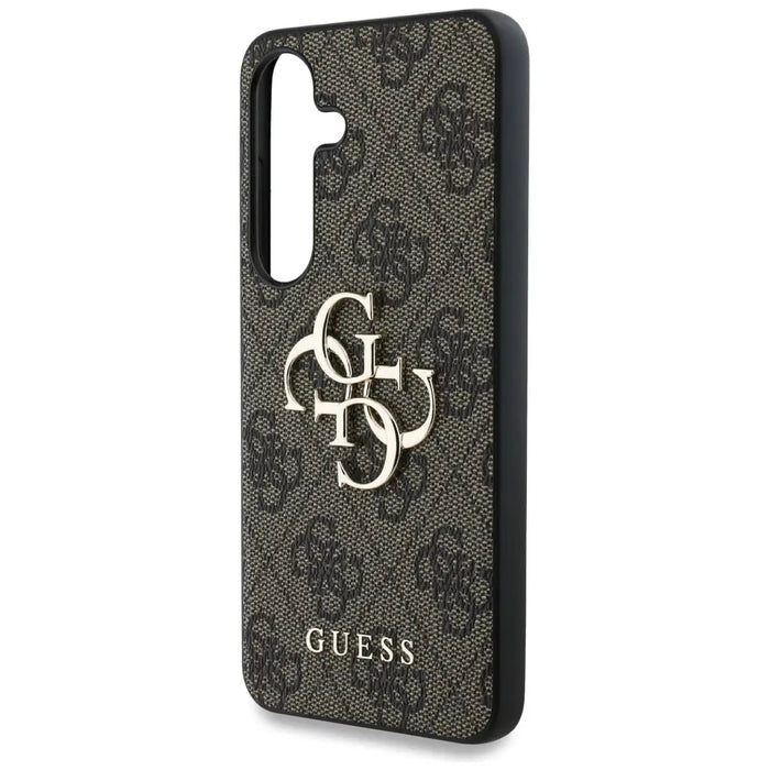 Guess Big 4G Logo Classic Logo Case for Samsung Galaxy S25 Brown - Cell phone cases and covers<<<HurtelXML
