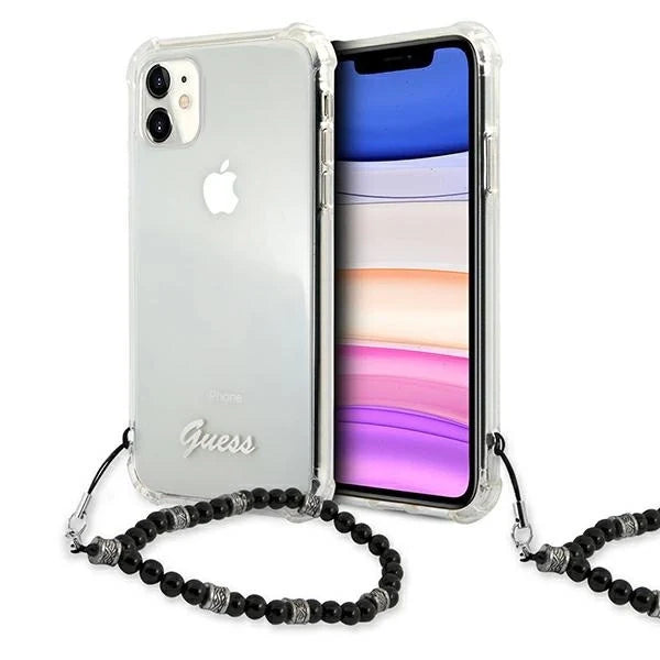 Guess Black Pearl Case for iPhone 11 6.1’’ / Xr - Transparent - Cell phone cases and covers<<<HurtelXML