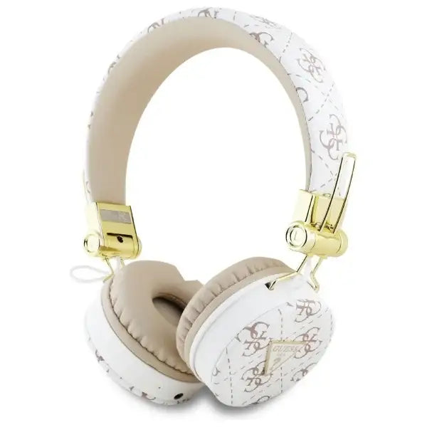 Guess Bluetooth ENC GUBH70E4PTMH on-ear headphones white 4G Triangle Round Shape - Headphones and speakers<<<HurtelXML
