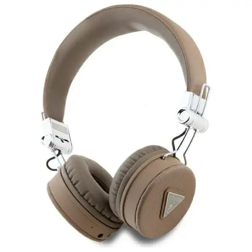 Guess Bluetooth ENC GUBH70PGTSPSW Brown Grained Classic Round Shape Headphones - Headphones and speakers<<<HurtelXML