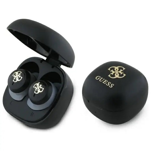 Guess Bluetooth headphones GUTWSJ144ESK TWS + docking station black/black Iridescent 4G Printed Logo - Headphones