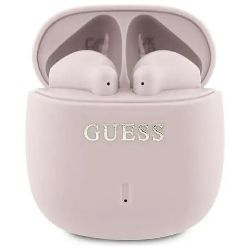 Guess Bluetooth headphones GUTWSJ14ESGP TWS + docking station pink/pink Printed Classic Logo - Headphones