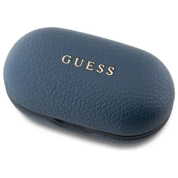 Guess Bluetooth headphones GUTWSPGTSPSB TWS + docking station blue/blue Grained Classic Logo - Headphones