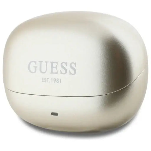 Guess Bluetooth headphones GUTWST88MCTGD TWS + docking station gold/gold Capsule Printed Logo - Headphones