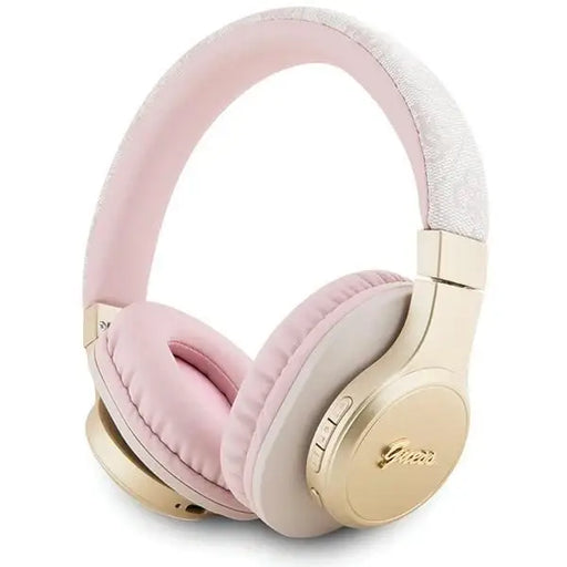 Guess Bluetooth on-ear headphones GUBH604GEMP pink/pink 4G Script - Headphones and speakers<<<HurtelXML