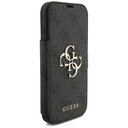 Guess Book 4G Metal Logo Case for iPhone 17 Pro - Black - Cell phone cases and covers<<<HurtelXML