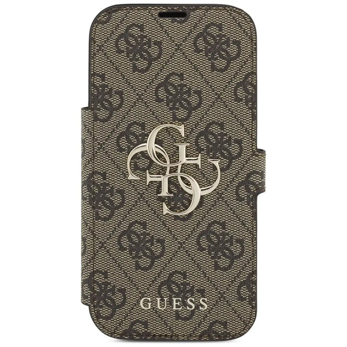 Guess Book 4G Metal Logo Case for iPhone 17 Pro - Brown - Cell phone cases and covers<<<HurtelXML