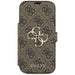 Guess Book 4G Metal Logo Case for iPhone 17 Pro - Brown - Cell phone cases and covers<<<HurtelXML