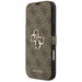 Guess Book 4G Metal Logo Case for iPhone 17 Pro Max - Brown - Cell phone cases and covers<<<HurtelXML