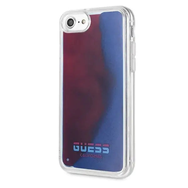 Guess California Glow in the dark case for iPhone 7 / 8 / SE 2020 - red - Cell phone cases and covers<<<HurtelXML