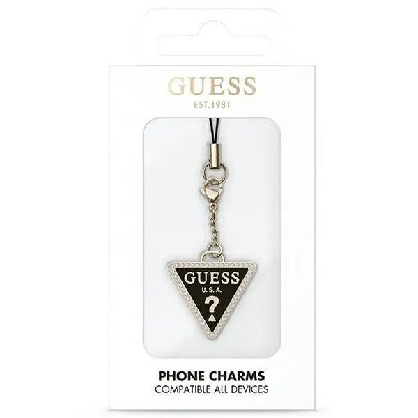 Guess case pendant GUCPMTDCK Phone Strap Triangle Diamond Charm with Rhinestones - Other cell phone
