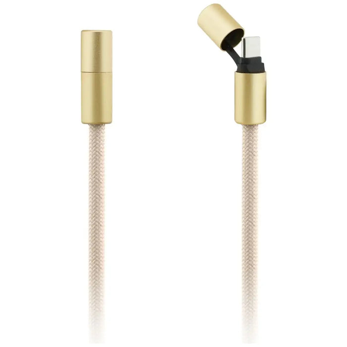 Guess CBDY 4G Charm USB-C / USB-C Cable 150cm - Beige - Cables and tapes<<<HurtelXML