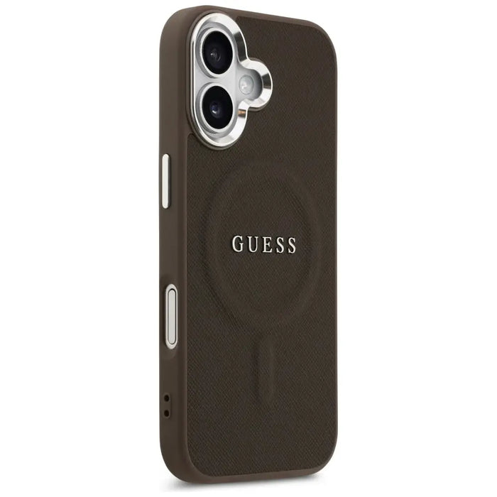 Guess Classic Logo MagSafe Case for iPhone 17 - Brown - Cell phone cases and covers<<<HurtelXML