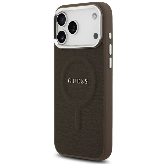 Guess Classic Logo MagSafe Case for iPhone 17 Pro - Brown - Cell phone cases and covers<<<HurtelXML