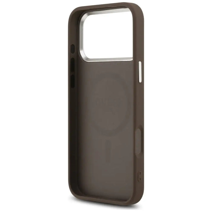 Guess Classic Logo MagSafe Case for iPhone 17 Pro Max - Brown - Cell phone cases and covers<<<HurtelXML