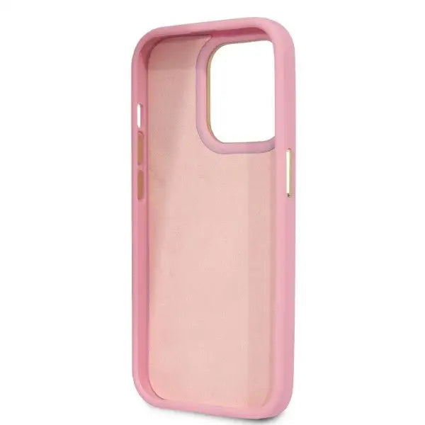 Guess Croco Collection case for iPhone 14 Pro - pink - Cell phone cases and covers<<<HurtelXML