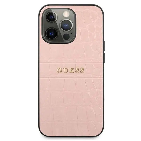 Guess Croco Strap Collection iPhone 13 Pro / 13 6.1’’ Case - Pink - Cell phone cases and covers<<<HurtelXML
