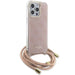 Guess Crossbody Cord 4G Print case for iPhone 15 Pro Max - pink - Cell phone cases and covers<<<HurtelXML