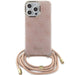 Guess Crossbody Cord 4G Print case for iPhone 15 Pro - pink - Cell phone cases and covers<<<HurtelXML