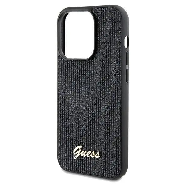 Guess Disco Metal Script case for iPhone 13 Pro Max - black - Cell phone cases and covers<<<HurtelXML
